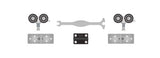 CS TOPMOUNT 2 DOOR BYPASS TRACK KIT