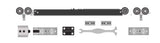 CS TOPMOUNT 2 DOOR BYPASS TRACK KIT