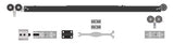 CS TOPMOUNT 2 DOOR BYPASS TRACK KIT