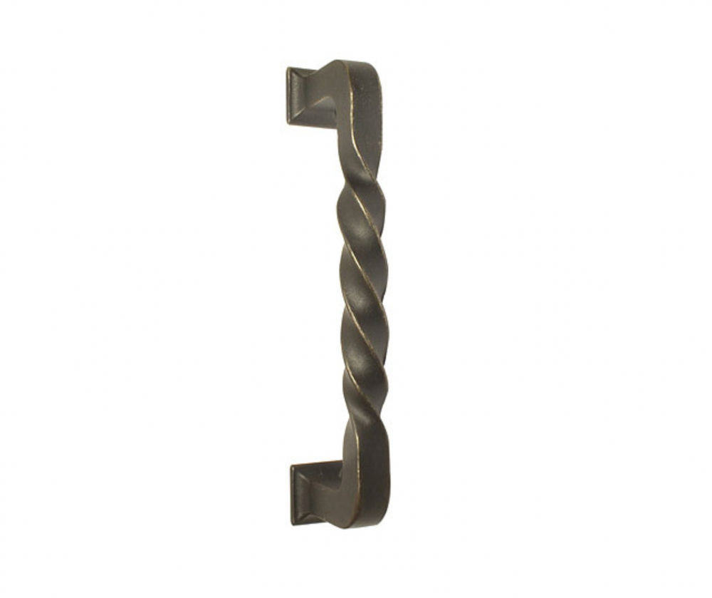 LOST CANDLE WAX BRONZE TWIST 8" DOOR PULL (86069)