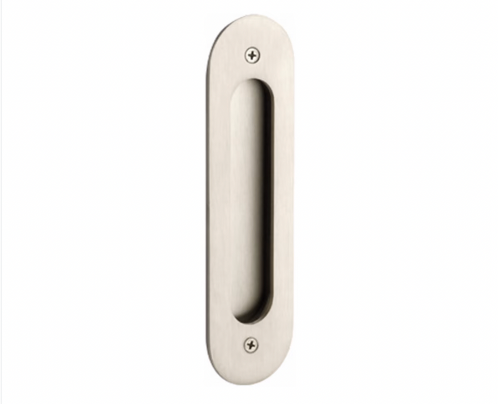 NARROW OVAL BRASS FLUSH PULL (2212)