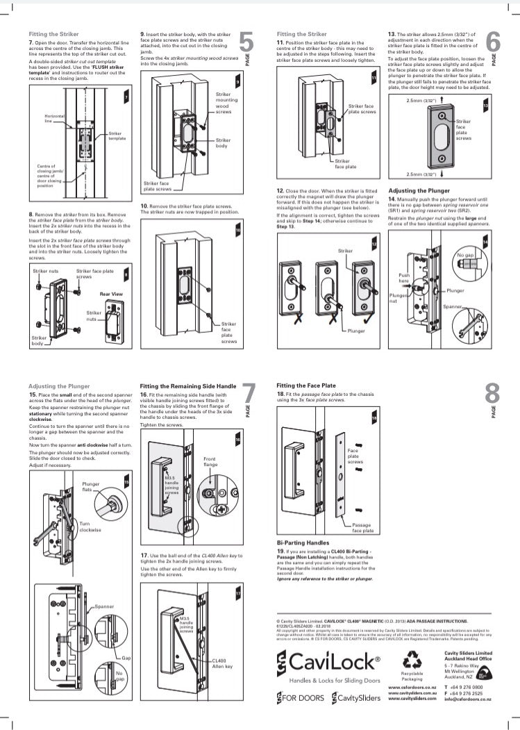 Cavilock CS CL406A ADA - Passage - Offset