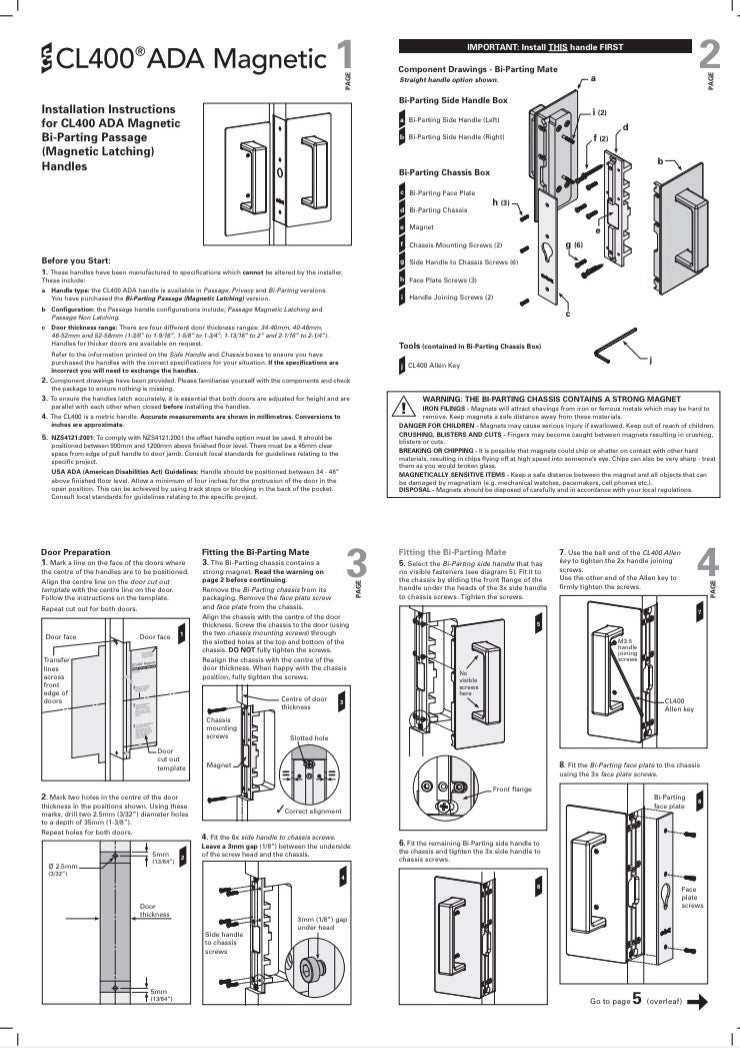 Cavilock CS CL406A ADA - Passage - Offset