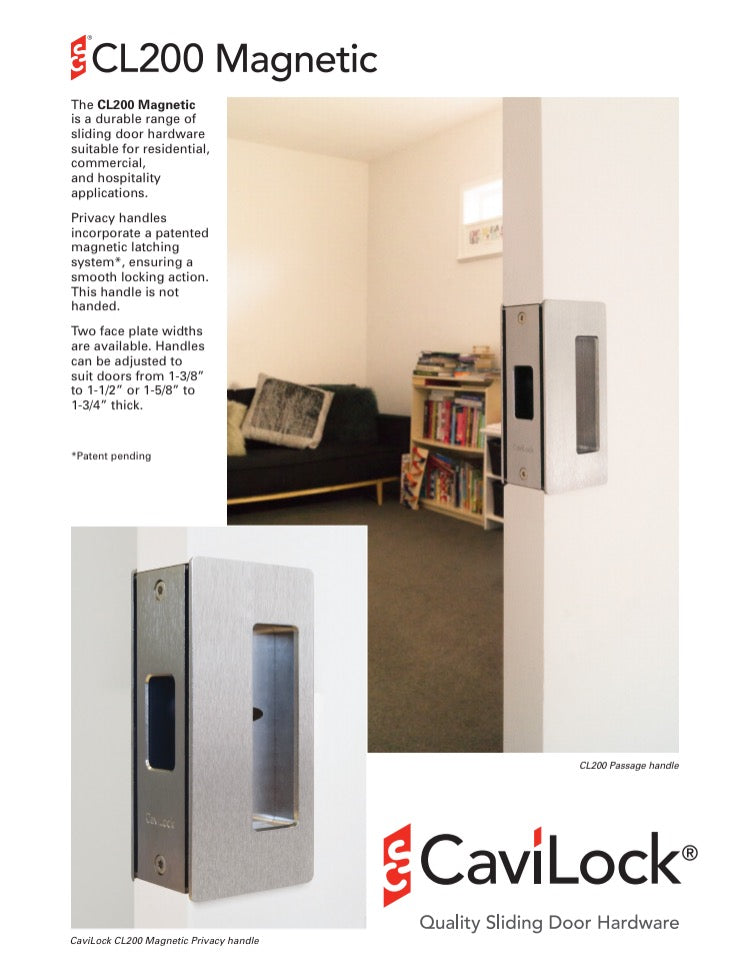 Cavilock CS CL205C - Bi-Parting Mate (to latch with privacy) [Magnetic Latch]