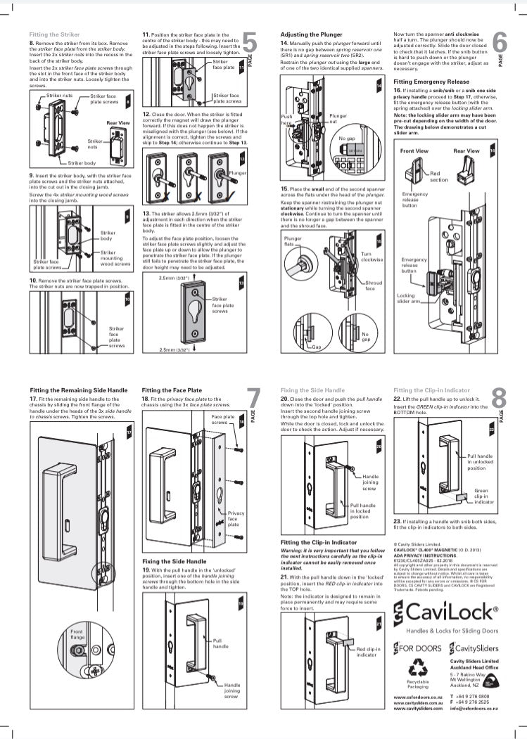 Cavilock CS CL406B ADA - Privacy - Offset [Magnetic Latching]