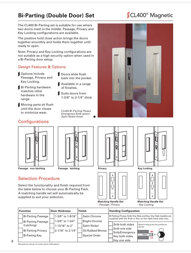 CS CL400D BI-PARTING [Non Magnetic and Magnetic]