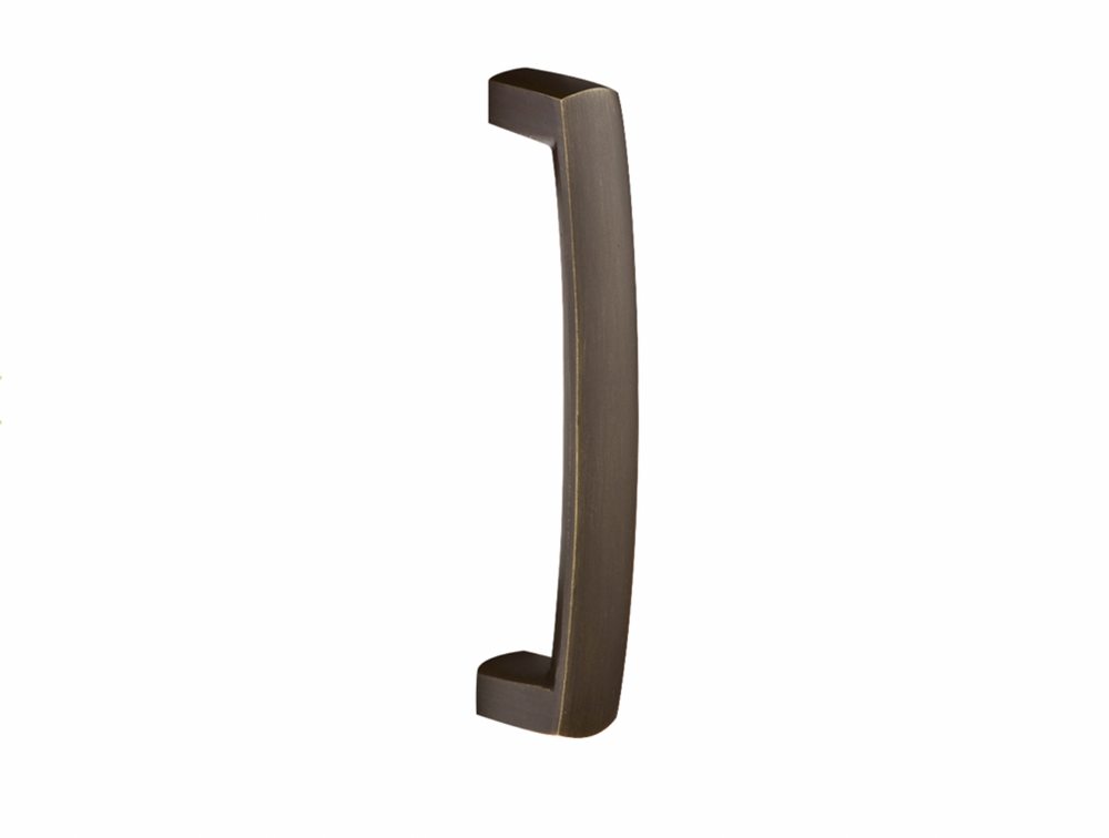 SANDCAST BRONZE RUSTIC MODERN ARCHED DOOR 8" PULL (86439)