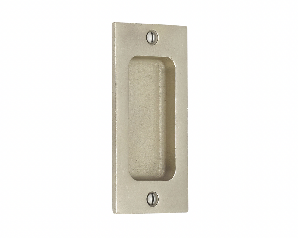 SANDCAST BRONZE RUSTIC RECTANGULAR FLUSH PULL