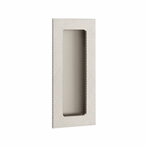 MODERN RECTANGULAR KNURLED BRASS FLUSH PULL WITH PLAIN POCKET