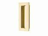 MODERN RECTANGULAR BRASS FLUSH PULL 1-3/4"x 4" (220304)