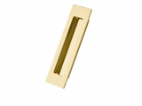 MODERN RECTANGULAR BRASS FLUSH 1-3/4"x 6" PULL (220306)