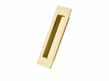 MODERN RECTANGULAR BRASS FLUSH 1-3/4"x 6" PULL (220306)