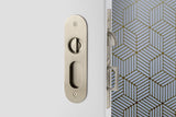 NARROW OVAL POCKET DOOR MORTISE LOCK